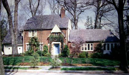 front of the house