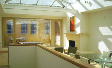 Third floor living area looking to the terrace