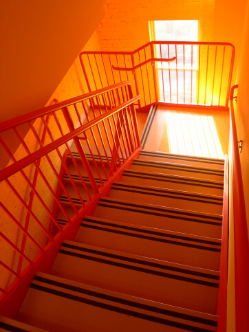 Fire Stair at La Clinica del Pueblo